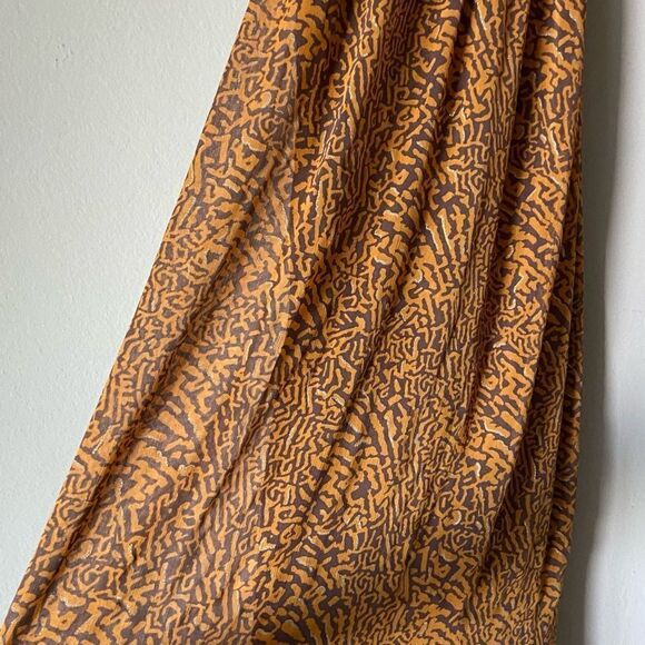 Rodebjer Tank Maxi Orange Brown Dress Tiger Print Backless Size M - Picture 10 of 11